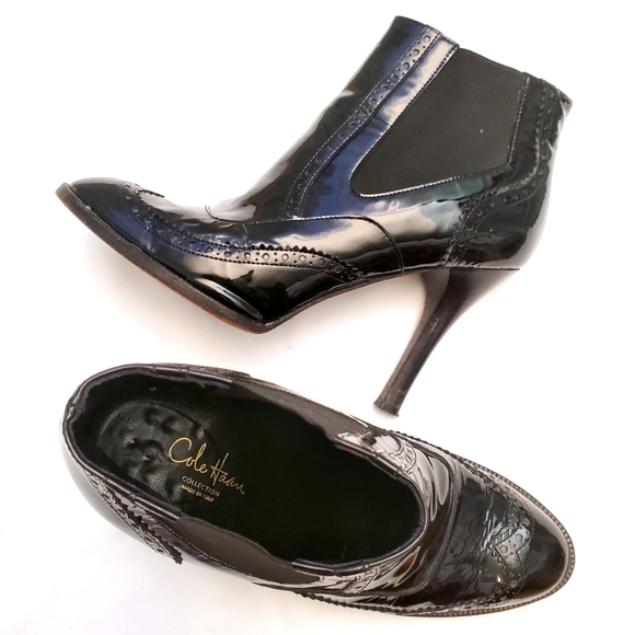 Cole Haan Shoes - Cole Haan Black Patten Italian Booties